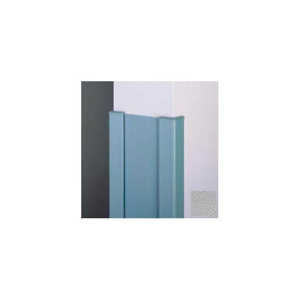 Pawling Surface Mounted End Wall 90Deg Corners, 2'' Wings, 12'H W/Caps, 6"W, Pearl Gray, Recycled Vinyl CG-11R-12-289 - main